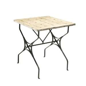   Reclaimed Wood Industrial Farmhouse End Table: Furniture & Decor