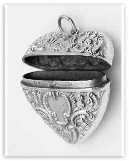   guarantee metal sterling silver shape heart style locket item hp 242