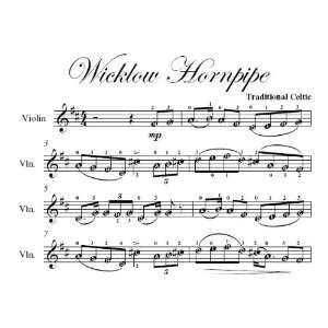  Wicklow Hornpipe Easy Violin Sheet Music Traditional 