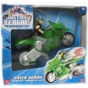   : JUSTICE LEAGUE MISSION VISION GREEN ARROW MOTORCYCLE: Toys & Games