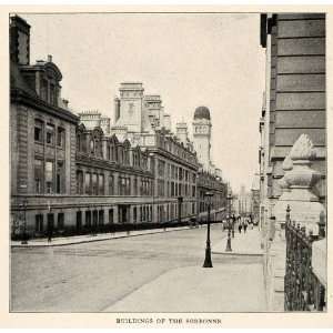  1910 Print Sorbonne Universite Paris France Rue Saint Jacques 
