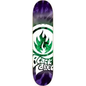  Black Label Trip Flame Misfit Skateboard Deck   8.25 