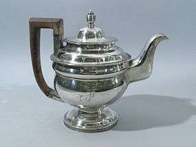 Coin Silver Massive Tea Pot Howell Philadelphia C 1802  