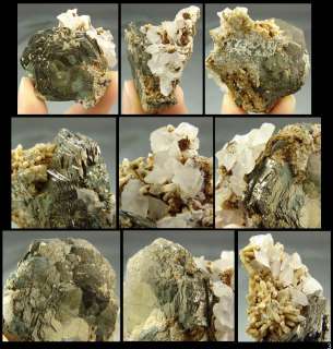 PYRRHOTITE Calcite Quartz crystal Dalnegorsk Russia  