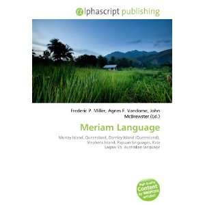  Meriam Language (9786132762139) Books