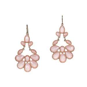  Nickel Free Gold and Blush Pink Alice Earrings: Jewelry