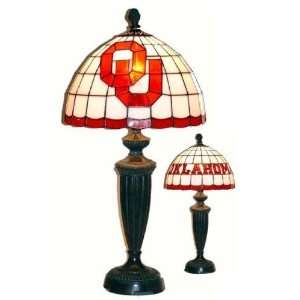  Oklahoma OU Sooners Tiffany Style Stained Glass Table/Desk 