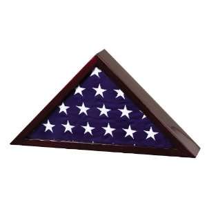  Premium Rosewood Memorial Flag Case