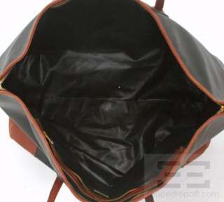 Bottega Veneta Black Marco Polo Leather Oversized Weekender Bag  