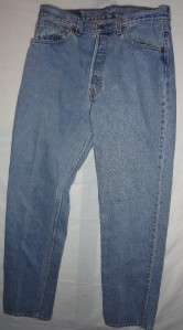 Levi 501 Button Fly Mens Jeans Size 32 (32X34)  