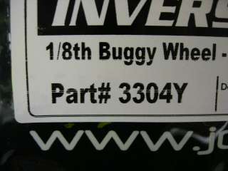 Concepts Inverse 1/8 Buggy Wheel w Yellow Caps 3304Y  
