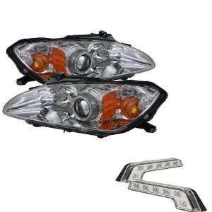   CCFL Chrome Amber Headlights and LED Day Time Running Light Package