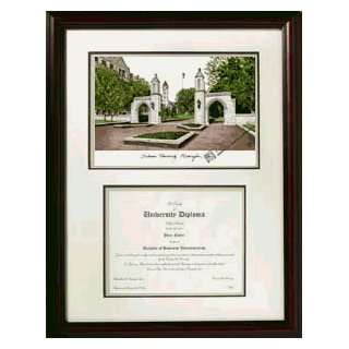  Indiana University, Bloomington Scholar Framed Lithograph 