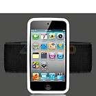 White Armband Silicone Skin Case Cover Accessory for iPod Touch 4th 