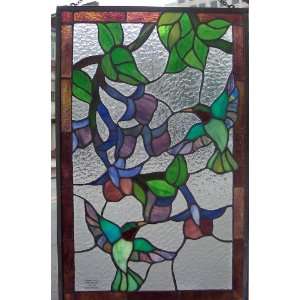  Stained Glass Window Panel 22 X 13 {9120 22}
