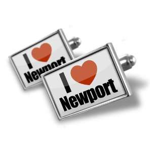 Cufflinks I Love Newport region: in Newport, Wales   Hand Made Cuff 