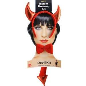   Fancy Dress Halloween Costume   Instand Devil Set: Toys & Games
