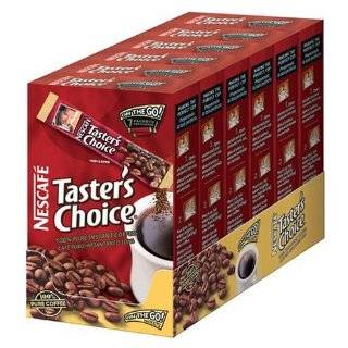Tasters Choice House Blend Instant Coffee, 7 Count Sticks (Pack of 12 