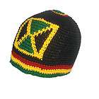 Skull Kufi Crochett Rasta Reggae Jamaica Irie Crown S M items in 