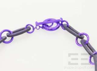 Marc by Marc Jacobs Metallic Purple Chain & Bow Trim Necklace  