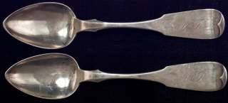 RARE Antique JAMES WATTS Silver Spoons JWT2 Pattern  