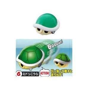   Mario Bros. Green Turtle Shell Pull Back Action Mini Figure Toys