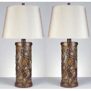  Ashley L290364 isolda Table Lamp (Set of 2): Home 