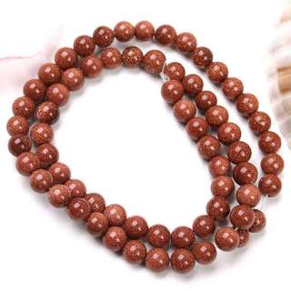 6mm GOLDEN SAND STONE GOLDSTONE ROUND Loose Beads  