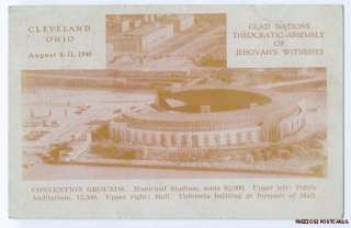 BASEBALL Cleveland MUNICIPAL STADIUM Jehovahs Witnesses  
