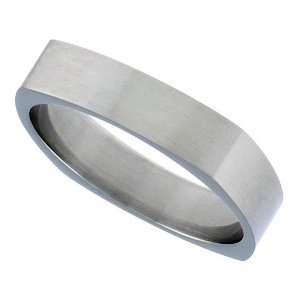   6mm) Satin Finish Square Band (Available in Sizes 7 to 14), size 9.5