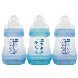  MAM Anti Colic Bottle   5 oz   3 pack   Blue    blue Baby
