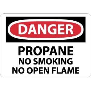 Danger, Propane No Smoking No Open Flame, 10X14, .040 Aluminum  