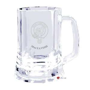  Mactavish Clan Crest 500ml Engraved Glass Tankard Patio 
