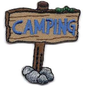  Camping Sign Iron On Embroidered Applique Trip,Vacation 