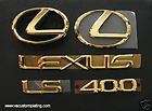 Lexus 1995   2000 LEXUS LS400 New 24kt Gold Emblem Package Kit