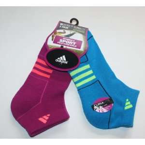   Low Cut Socks   2 Pair   Shoe size: 5 10 Turquoise/Fuschia: Sports