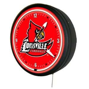  Louisville Cardinals State 20 Metal Neon Clock