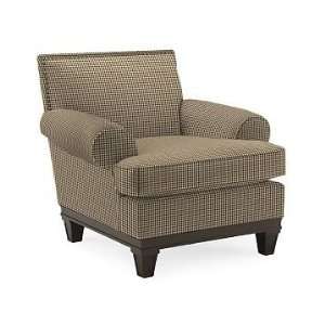 Williams Sonoma Home Chatelet Chair, Houndstooth, Chocolate/Ivory 