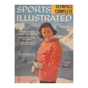 Elizabeth Guest autographed Sports Illustrated Magazine (Ski Fashion 