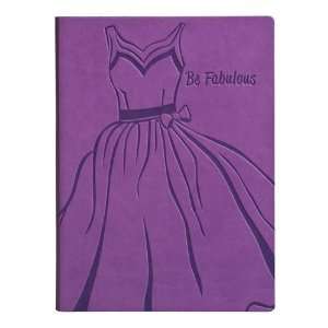   Embossed Be Fabulous Leather Writing Journal   Lined: Home & Kitchen
