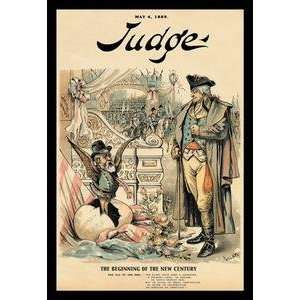 Paper poster printed on 12 x 18 stock. Judge Magazine The Beginning 