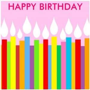  Happy Birthday Postage Stamp   Pink: Office Products