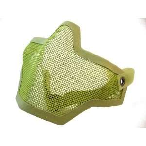 Lime Green Airsoft Half Face Mask With Wire Mesh  Sports 