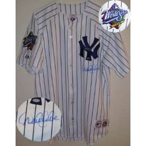 Derek Jeter Signed Yankees Jersey w/1998 WS Patch  Sports 