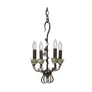 Kichler Wrought Iron with Silver Pendant/Chandelier  