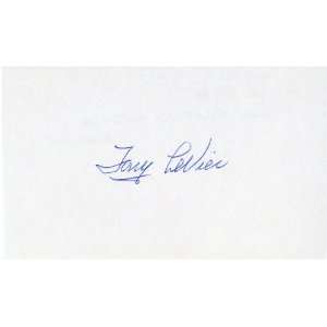 Tony LeVier Early Racing & Test Pilot Autographed 3x5 Card 