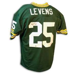  Dorsey Levens Autographed Green Jersey: Sports & Outdoors