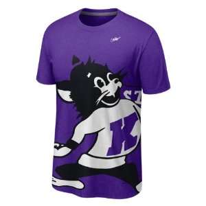 Kansas State Wildcats Nike Vault Purple Heather Retro Logo T Shirt
