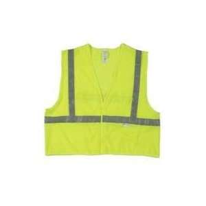  Jackson Safety Lime W/Slvr Safety Vest Xl Cl2 9121213 