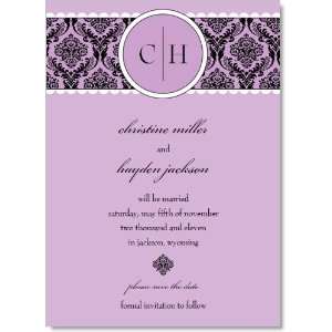 Lavender & Lace Party Invitations